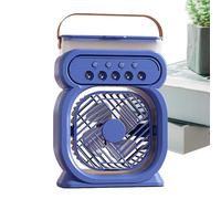 yupeuooe Ventilatore Nebulizzatore Portatile | Ventilatore Da Tavolo Personale Nebulizzatore,Circolatore d'Aria Umidificatore Ricaricabile Silenzioso con Luce Notturna per Casa Camera da Letto