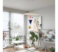 YUPIN Lampada A Sospensione Nordica Bianca in Acrilico Lampada A Sospensione Ufficio dal Design Creativo Lampadario Moderna Decor E27 per Corridoio per Camera dei Bambini Sala da Pranzo Soggiorno(B)