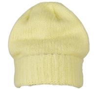 Yupoong Acrilico Angora Beanie Berretto Base Flap Maglia Polsini a Costine Nuovo
