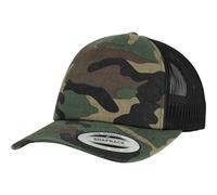 Yupoong Camo Trucker Cap Mesh Cappello Esercito Camouflage Retro Basecap Hat