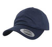 Yupoong Cappellino Low Profile Organic Cotton Dad Cap Bio Bianco Blu Nero