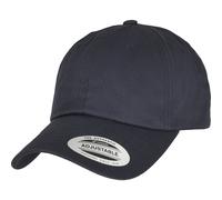 Yupoong Cappellino Low Profile Organic Cotton Dad Cap Bio Bianco Blu Nero