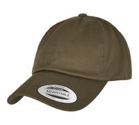 Yupoong Cappellino Low Profile Organic Cotton Dad Cap Bio Bianco Blu Nero