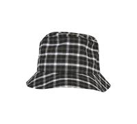 Yupoong Cappello Bucket Hat Anglerhut Corsa UV Bianco Nero Grigio a Quadri