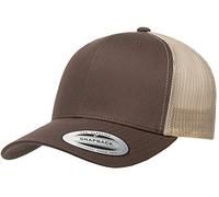 Yupoong Cappello da Uomo YP Classics Retro Trucker, Marrone/Cachi, Taglia Unica