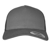 Yupoong Cappello Trucker Retro 5 Pannelli Mesh Uni Snapback Flexfit High Fit