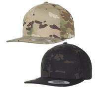 Yupoong Classic Snapback Multicam Cap Army Militare Cappello Mimetico Flexfit