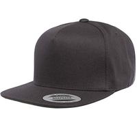 Yupoong Classics 5-Panel Cotton Twill Snapback cap Cappello, Grigio Scuro, Taglia Unica Unisex-Adulto