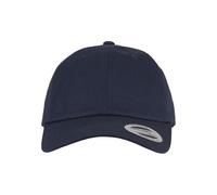 Yupoong Flexfit Low Profile Cotton Twill Unisex Dad Hat Cap für Damen und Herren, 6 Panel Baseball Cap unstructured mit Messingverschluss, navy, One Size