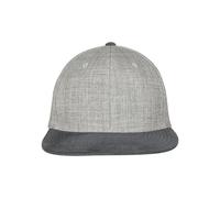 Yupoong Melange Velour Snapback Cappello Visor Baseball Berretto da Grigio Beige