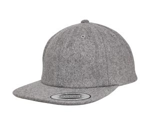 Yupoong Melton Strapback Cappello 6 Pannelli in Lana Basecap Flexfit