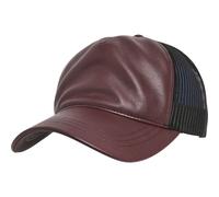 Yupoong Pelle Trucker Cap Visiera Curva Papà Berretto Low Profile Strada Maglia
