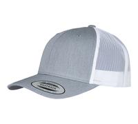Yupoong Retro Trucker 2-Tone Canvas Mesh Cappello Low Basecap Heather Melange