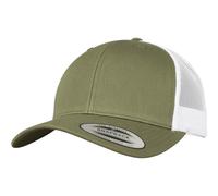 Yupoong Retro Trucker 2-Tone Canvas Mesh Cappello Low Basecap Heather Melange