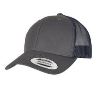 Yupoong Retro Trucker 2-Tone Canvas Mesh Cappello Low Basecap Heather Melange