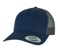 Yupoong Retro Trucker 2-Tone Canvas Mesh Cappello Low Basecap Heather Melange