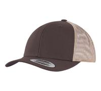 Yupoong Retro Trucker 2-Tone Canvas Mesh Cappello Low Basecap Heather Melange
