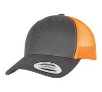 Yupoong Retro Trucker 2-Tone Canvas Mesh Cappello Low Basecap Heather Melange
