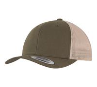 Yupoong Retro Trucker 2-Tone Canvas Mesh Cappello Low Basecap Heather Melange