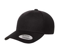 Yupoong Yp Classics - Cappellino da Uomo con Visiera Curva a 5 Pannelli, Nero, Taglia Unica