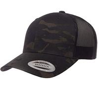 Yupoong Yp Classics Retro Trucker cap Coperchio, Multicam Nero, Etichettalia Unica Unisex-Adulto