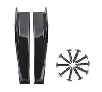 YUPVM Minigonne Laterali per Veicoli Universali Nero 450 Mm Esterno Lato Inferiore Estensioni Linea Inferiore Diffusori per Auto Un Labbro (Nero Lucido)