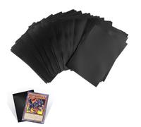 YUPZAR 100 Pezzi Buste Proteggi Carte,Misure 63 x 90 MM Bustine Protettive Nero,Perfect Size Sleeves,Buste Protettive Manga,per Giochi di Carte Collezionabili,Pokem0n,YuGi0h,Mag1c The Gathering