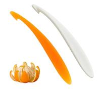 YUPZAR 2 Pezzi Plastic Arancione Peeler, Pela arancia e mandarino