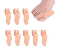 YUPZAR 4 Paia di Tutore Alluce Valgo Correttore Separatore in Morbido Protezione Dolore Borsite Distanziatore Raddrizza Dita a Martello Piedi Protettore Supporto Uomo Donna