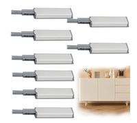 YUPZAR 8 Set Push Pull per Ante Chiusura Magnetica per Ante Robusto Apertura a Pressione Anta Chiusura Magnetico Pressione Home Push to Open Custodia in Alluminio Chiusuro Scrocco Magnetico
