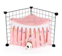YUPZAR Nascondiglio per Piccolo Animali,Guinea Pig Hideout,Amaca per Criceti,Tenda per Criceti,Piccolo Animale Tenda,Accessori Porcellino d'india,Accessori per Criceti,Accessori per Gabbie(Rosa)