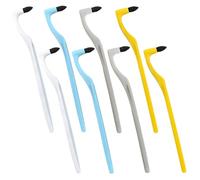 YUPZAR Pulitore per Denti, Rimozione Macchie Denti, rimuovi tartaro denti,Rimuove le Macchie da Caffè Tè e Fumo, Kit di 8 Pezzi con 4 Testine Intercambiabili e Custodia (4 Colori)