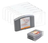 YUPZAR Set di 6 Custodie Protettive Trasparenti per Cartucce da Gioco - Compatibili con Cartucce Retro N64 - Scatole in PET Rigido Anti-Graffio e Polvere per Videogiochi da Collezione
