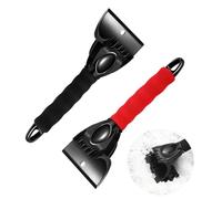 Yuqilin 2 Pezzi Spatola Ghiaccio Auto,Raschietto Auto Professionale Ergonomico Veloce Raschietto Ghiaccio Auto Togli Ghiaccio Parabrezza Maniglia Antiscivolo Spala Sicuro ABS,per Parabrezza Auto