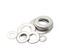 YUQIWANG(レインキのお店) Guarnizione O-ring in acciaio inossidabile, piatta, rotonda, macchina, metallo, grandi, rondelle più larghe M1.6 M2 M3 M4 M5 M6 M8 M10 M12 M14 M16 M18 M20(M6x12x1.5mm 50Pcs)