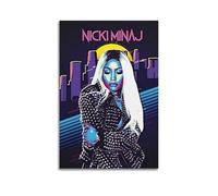 YUQLAGA 777 Tri-Seven Entertainment - Poster con stampa musicale di Nicki Minaj, stampa artistica da parete su tela, multicolore, per soggiorno, camera da letto, sala giochi, ufficio, 20 x 30 cm