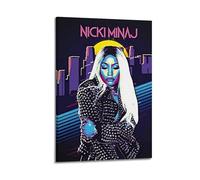 YUQLAGA 777 Tri-Seven Entertainment - Poster con stampa musicale di Nicki Minaj, stampa artistica da parete su tela, multicolore, per soggiorno, camera da letto, sala giochi, ufficio, 50 x 75 cm