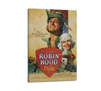 YUQLAGA Poster su tela con le avventure di Robin Hood, per soggiorno, camera da letto, sala giochi, ufficio, 20 x 30 cm