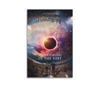 YUQLAGA Poster su tela con scritta "Something in the Dirt", per soggiorno, camera da letto, sala giochi, ufficio, 60 x 90 cm