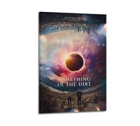 YUQLAGA Poster su tela con scritta "Something in the Dirt", per soggiorno, camera da letto, sala giochi, ufficio, 60 x 90 cm