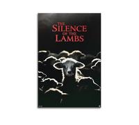 YUQLAGA Poster su tela, motivo: Il silenzio degli innocenti, per soggiorno, camera da letto, sala giochi, ufficio, 50 x 75 cm