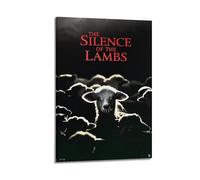 YUQLAGA Poster su tela, motivo: Il silenzio degli innocenti, per soggiorno, camera da letto, sala giochi, ufficio, 50 x 75 cm