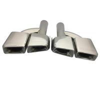 YUQUDGELKY 1 Paio Di Terminali Di Scarico AMG Racing Car In Acciaio Inox 304 Per Mercedes Per Benz ML W166 GL X166 2011 2012 2013(Argento,H type)