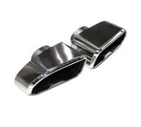 YUQUDGELKY 1 Paio Di Terminali Di Scarico Per X3 X4 G01 G02 G08 2018 2019 2020 2021 Terminali Di Scarico Quadrati In Acciaio Inox(Argento)