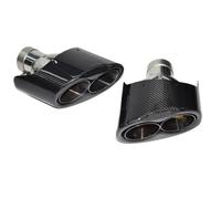YUQUDGELKY 1 Paio Per A4 A5 A6 A7 Modificato RS Tubo Di Scarico In Acciaio Inox Fibra Di Carbonio Terminale Di Scarico Marmitta Accessori Auto(Middle interface)