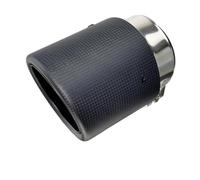 YUQUDGELKY 1 Pezzo Per Mazda Per Axela CX-5 CX-4 CX-3 In Carbonio Terminale Di Scarico Decorativo Modificato(Matte black curling)