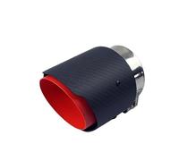 YUQUDGELKY 1 Pezzo Per Mazda Per Axela CX-5 CX-4 CX-3 In Carbonio Terminale Di Scarico Decorativo Modificato(ROSSO)