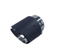 YUQUDGELKY 1 Pezzo Per Mazda Per Axela CX-5 CX-4 CX-3 In Carbonio Terminale Di Scarico Decorativo Modificato(Argento)