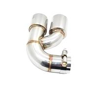 YUQUDGELKY 1 Terminale Di Scarico Doppio Per F20 116i Serie 1 In Acciaio Inox Doppio Ugello Per Terminale Di Scarico Accessori Auto(Argento)