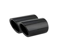 YUQUDGELKY 2 Pezzi Di Tubo Di Scarico Per Auto Puntale In Acciaio Inossidabile Cromato Per Q7 TDI Per Quattro 2006-2013 Accessori AUTO(NERO)